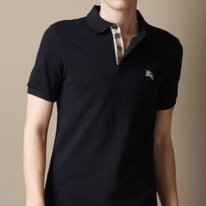 black burberry polo shirt mens